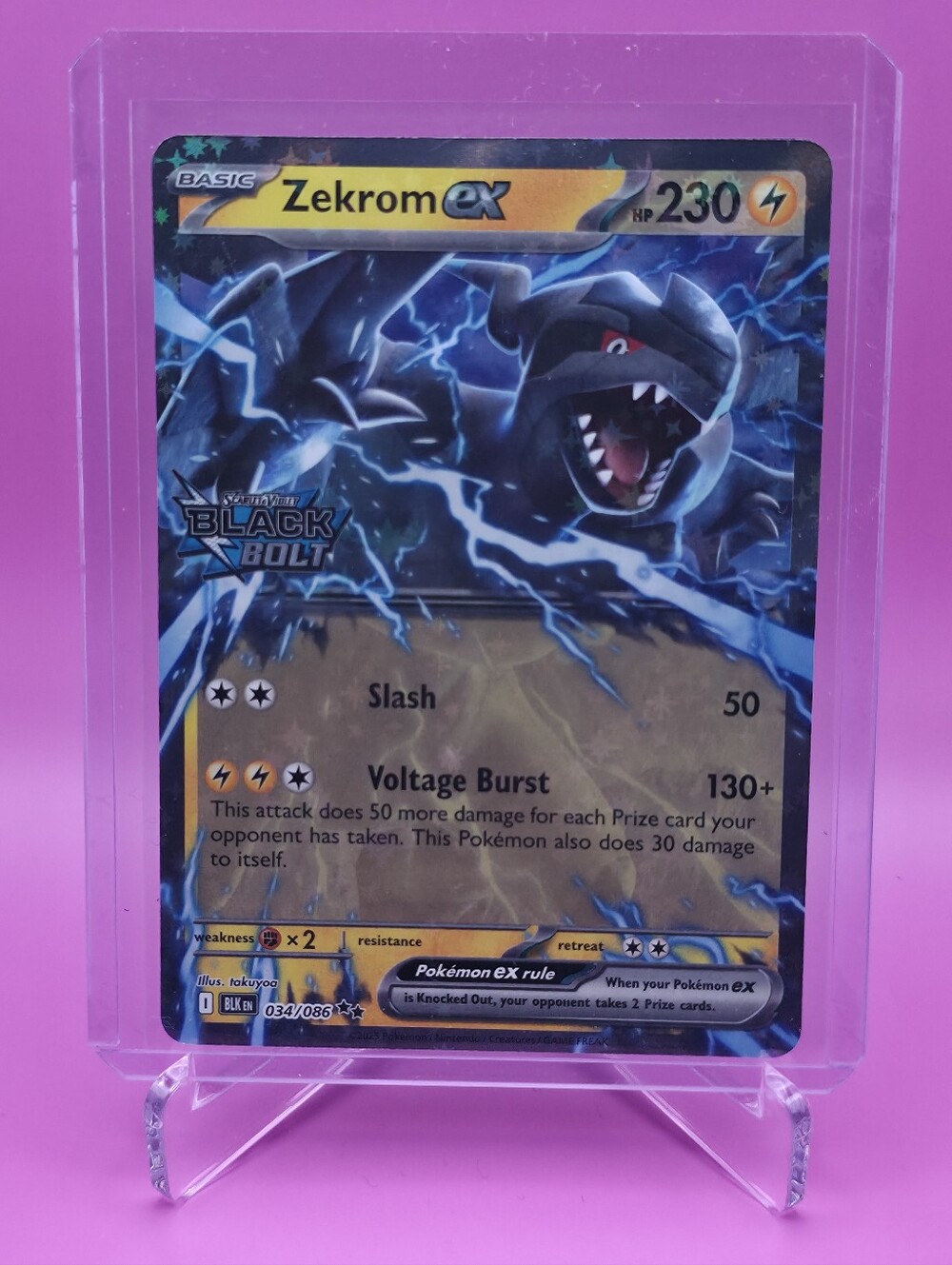 Pokémon TCG - Zekrom ex - Unova Heavy Hitters Promo - Double Rare - 034/086